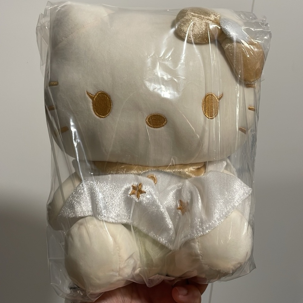 Sanrio Gold and White Plush Toy